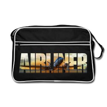 Airliner DC-3 - Retro Bag - black/white - Front