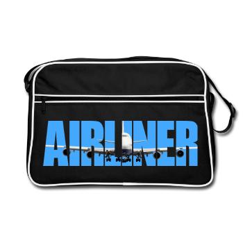 Airliner Jumbo Jet - Retro Bag - black/white - Front