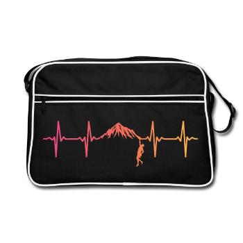 Climbing Sunset Heartbeat Climber - Retro Bag - black/white - Front