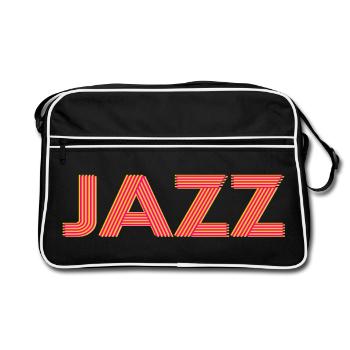 Jazz - Retro Tasche - Schwarz/Weiß - Vorne