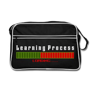 Processus d’apprentissage Chargement chemise noire - Sac Retro - noir/blanc - Devant