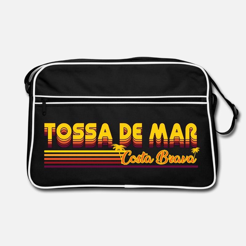 Tossa de mar commercial Costa Brava Design - Sac Retro - noir/blanc