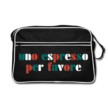 Espresso Italy Italy - Retro Bag - black/white - Front