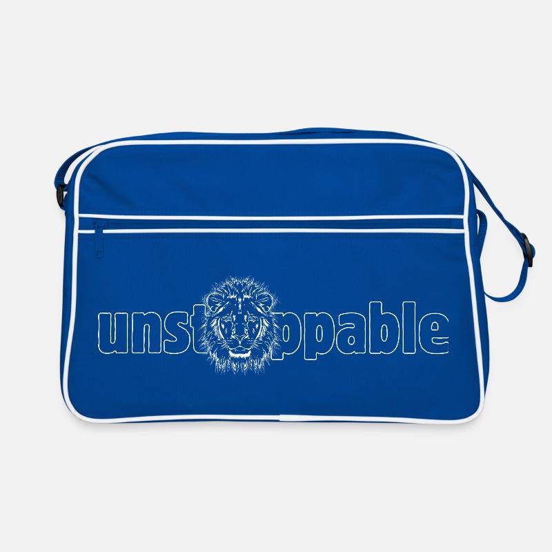 Löwe „UNSTOPPABLE“ Retro Tasche