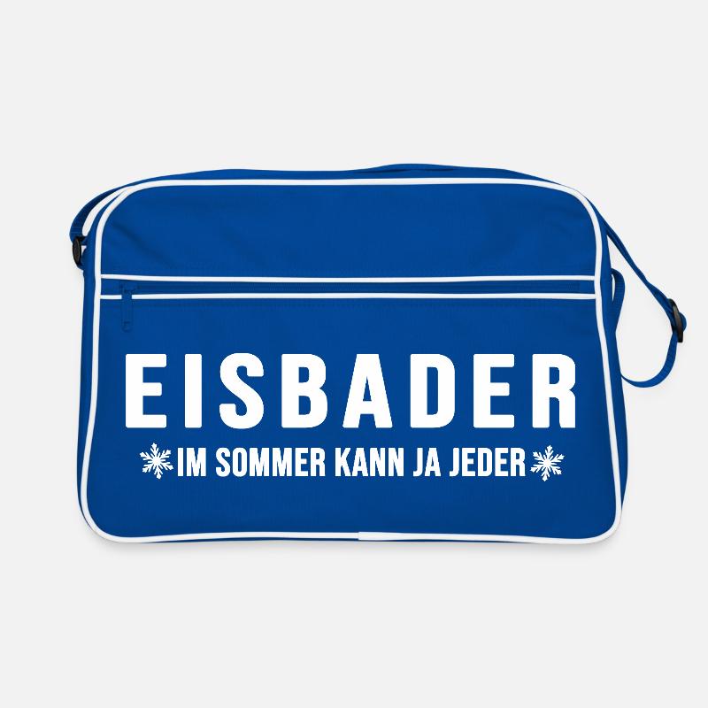 Eisbader Winterschwimmer Eisbaden Wintersport Retro Bag