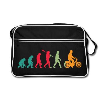 Mofa Evolution Mobylette - Sac Retro - noir/blanc - Devant