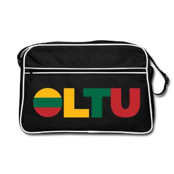 Lithuania - Retro Bag - black/white - Front