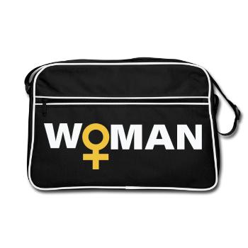 Woman - Retro Bag - black/white - Front