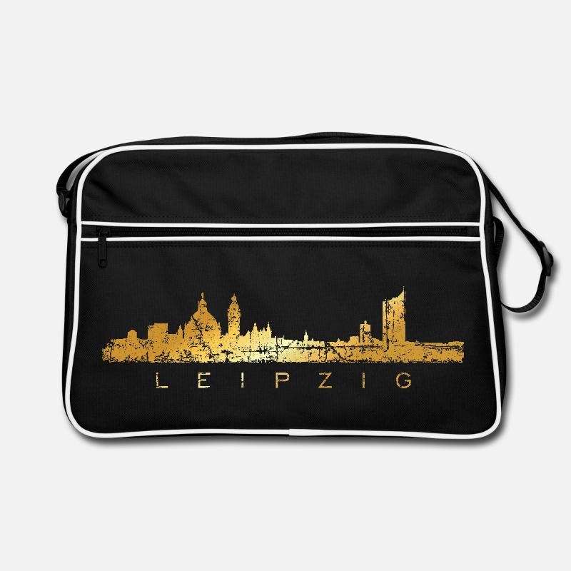 Leipzig skyline (vintage / golden yellow) Leipzig Retro Bag
