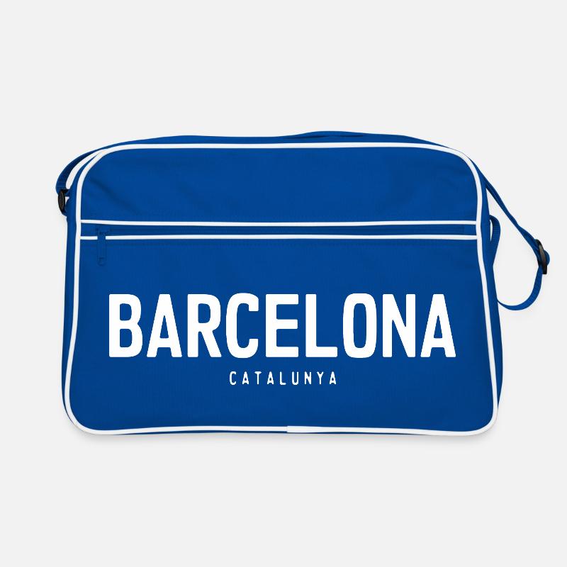 Barcelona Bold Typographic Emblem Retro Tasche