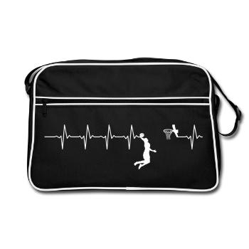 Court Pulse Dunk - Retro Bag - black/white - Front