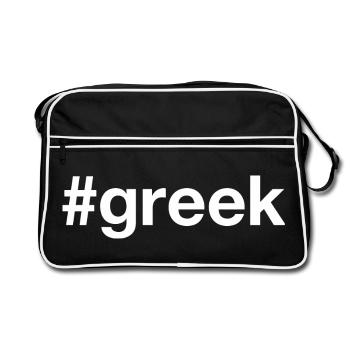 GREEK Greek Greece - Retro Bag - black/white - Front