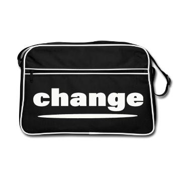 Changement - Sac Retro - noir/blanc - Devant