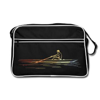 Vintage Rowing - Retro Bag - black/white - Front