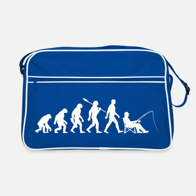 Evolution - Pêcheur, Cadeau de pêche Sac Retro