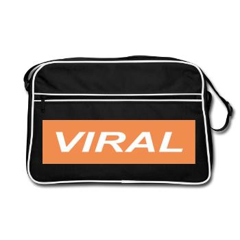 Viral - Sac Retro - noir/blanc - Devant