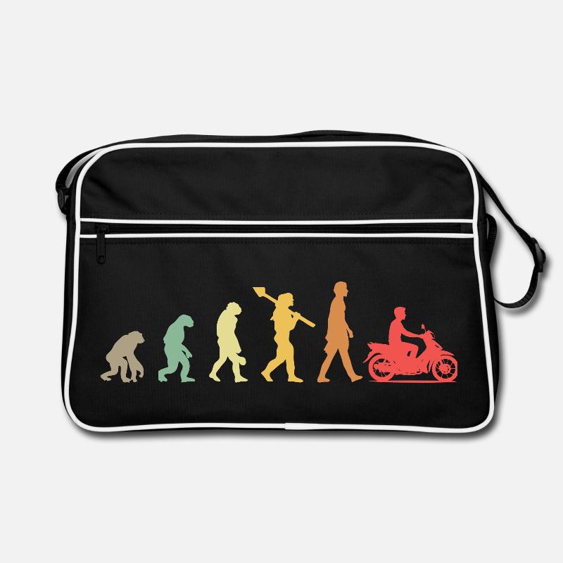  Evolution Moped Mofafahrer Retro Tasche