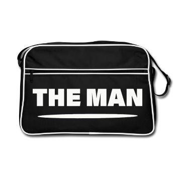 THE MAN - Retro Bag - black/white - Front