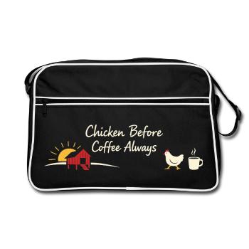 Chickens In The Garden Lifestyle Chicken - Retro Bag - black/white - Front