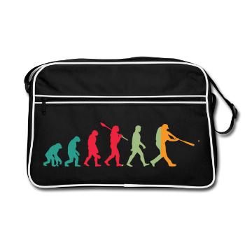 Basketball Evolution - Retro Bag - black/white - Front