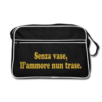 t-shirt Napoli t-shirt Proverbe napolitain - Sac Retro - noir/blanc - Devant