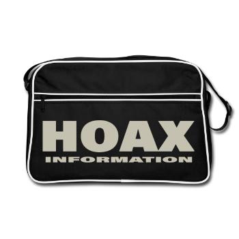 HOAX - Retro Bag - black/white - Front