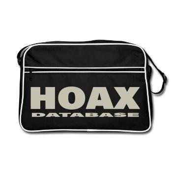 HOAX - Retro Bag - black/white - Front