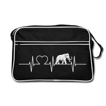 Mammuts Mammut - Retro Tasche - Schwarz/Weiß - Vorne