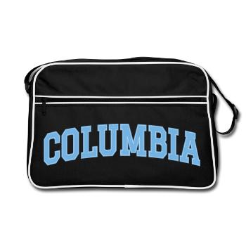 Columbia – Design classique des collèges - Sac Retro - noir/blanc - Devant