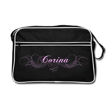 Corina - Sac Retro - noir/blanc - Devant