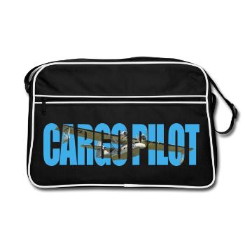 Cargo pilot PBY Catalina - Retro Bag - black/white - Front