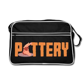 Pottery Creative Crafts Passion - Retro Bag - black/white - Front