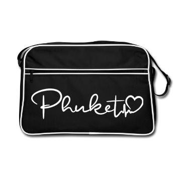 Phuket Heartbeat Thailand - Retro Bag - black/white - Front