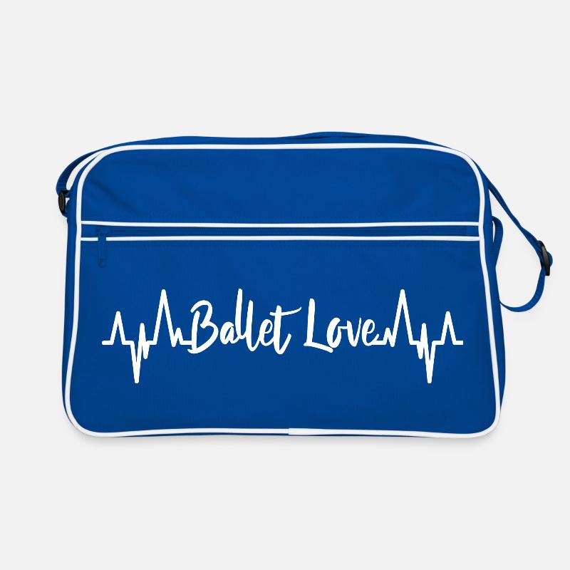Ballet Love ECG Cardiogram Retro Bag