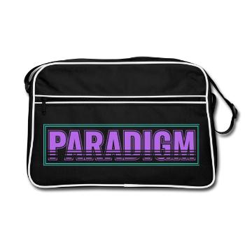 Changement de paradigme – Nouvelle pensée - Sac Retro - noir/blanc - Devant