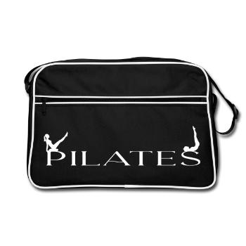 le pilates - Sac Retro - noir/blanc - Devant
