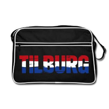 Tilburg, Netherlands - Retro Bag - black/white - Front