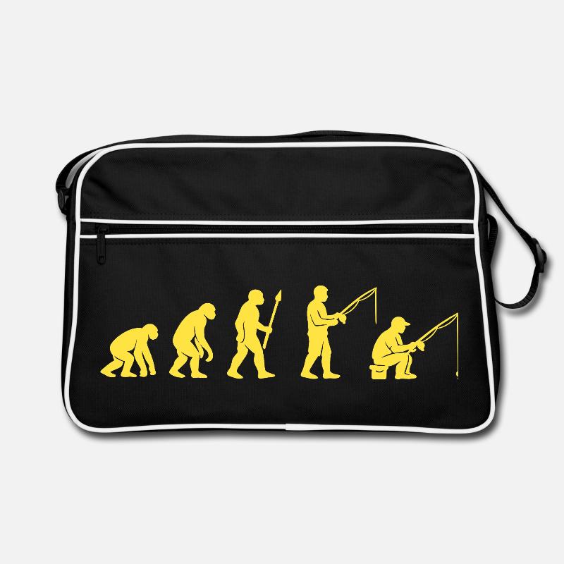 Fischereievolution Pfad Design Retro Tasche