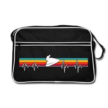Sole Pulse on Retro Stripes - Retro Bag - black/white - Front