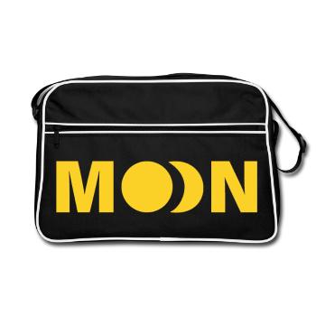 MOON - Retro Bag - black/white - Front