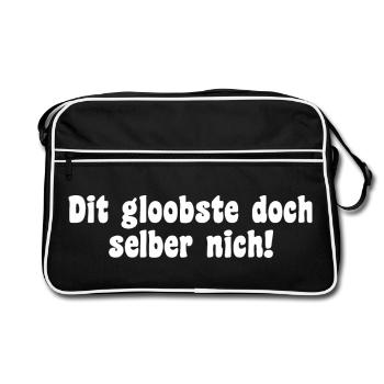 Dialecte de dicton berlinois - Sac Retro - noir/blanc - Devant