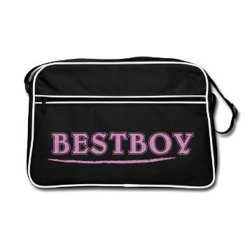 Bestboy claim - cool - Retro Tasche - Schwarz/Weiß - Vorne