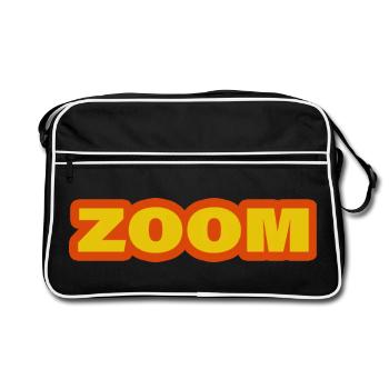 ZOOM - Sac Retro - noir/blanc - Devant