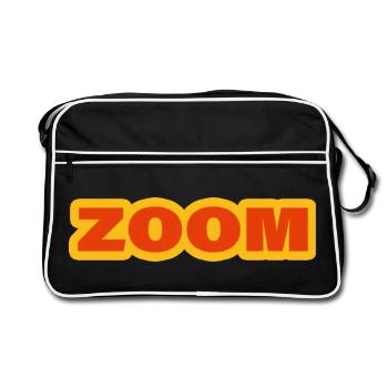 ZOOM - Retro Bag - black/white - Front