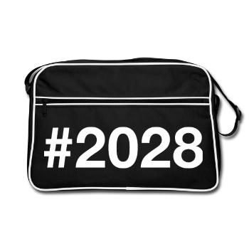 2028 Hashtag - Retro Bag - black/white - Front