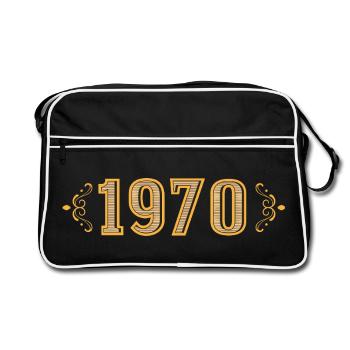 Legend since 1970 retro 1970's - Retro Bag - black/white - Front