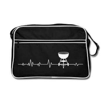 Grill Grilling - Retro Bag - black/white - Front