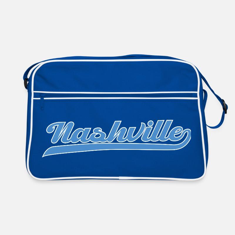 Nashville Script mit Schwunglinie Retro Tasche