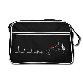 Pic rouge Summit Pulse - Sac Retro - noir/blanc - Devant