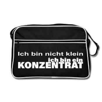 Concentrer - Sac Retro - noir/blanc - Devant